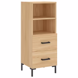 vidaXL Credenza Rovere Sonoma 34,5x34x90 cm in Legno Multistrato - Vista aggiuntiva 2