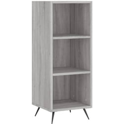 Scaffale Grigio Sonoma 34,5x32,5x90 cm Legno Multistrato Vidaxl