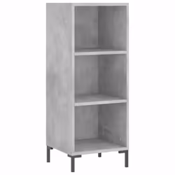 vidaXL Credenza Grigio Cemento 34,5x32,5x90 cm in Legno Multistrato - Vista aggiuntiva 2