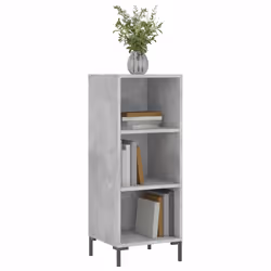 vidaXL Credenza Grigio Cemento 34,5x32,5x90 cm in Legno Multistrato - Vista aggiuntiva 3