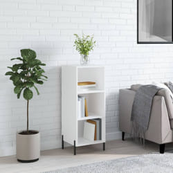 Credenza, Madia per salotto Moderna Bianca 34, 5x32, 5x90 cm in Legno Multistrato Vidaxl