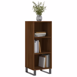 Credenza Rovere Marrone 34,5x32,5x90 cm in Legno Multistratocod mxl 128577 - Vista aggiuntiva 3