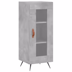 Credenza Grigio Cemento 34,5x34x90 cm in Legno Multistratocod mxl 128318 - Vista aggiuntiva 2