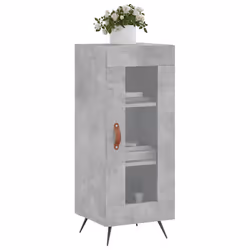Credenza Grigio Cemento 34,5x34x90 cm in Legno Multistratocod mxl 128318 - Vista aggiuntiva 3