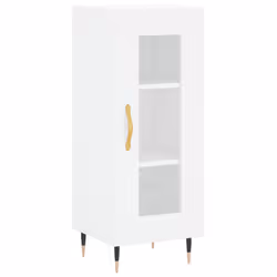 Credenza Bianca 34,5x34x90 cm in Legno Multistratocod mxl 103518 - Vista aggiuntiva 2