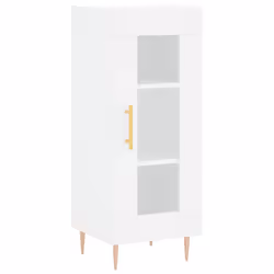 Credenza Bianca 34,5x34x90 cm in Legno Multistratocod mxl 126835 - Vista aggiuntiva 2