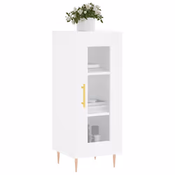 Credenza Bianca 34,5x34x90 cm in Legno Multistratocod mxl 126835 - Vista aggiuntiva 3