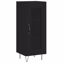 Credenza Nero 34,5x34x90 cm in Legno Multistratocod mxl 127016 - Vista aggiuntiva 2