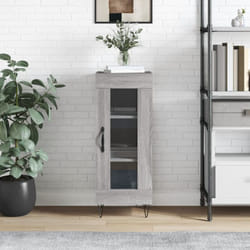 Credenza, Madia per salotto Grigio Sonoma 34, 5x34x90 cm in Legno Multistrato Vidaxl