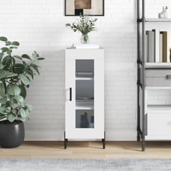 Credenza, Madia per salotto Moderna Bianca 34, 5x34x90 cm in Legno Multistrato Vidaxl
