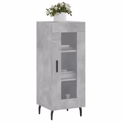 Credenza Grigio Cemento 34,5x34x90 cm in Legno Multistratocod mxl 82210 - Vista aggiuntiva 3