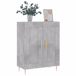 Credenza Grigio Cemento 69,5x34x90 cm in Legno Multistratocod mxl 128333 - Vista aggiuntiva 3