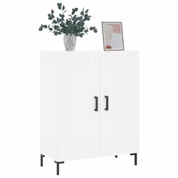 Credenza Bianca 69,5x34x90 cm in Legno Multistratocod mxl 79624 - Vista aggiuntiva 3