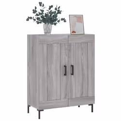 Credenza Grigio Sonoma 69,5x34x90 cm in Legno Multistratocod mxl 128839 - Vista aggiuntiva 3