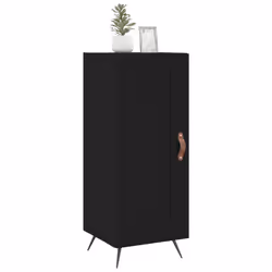 Credenza Nero 34,5x34x90 cm in Legno Multistratocod mxl 82218 - Vista aggiuntiva 3