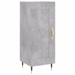 Credenza Grigio Cemento 34,5x34x90 cm in Legno Multistratocod mxl 79929 - Vista aggiuntiva 2