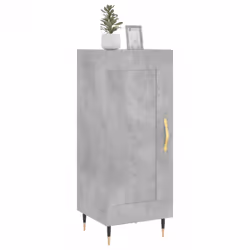 Credenza Grigio Cemento 34,5x34x90 cm in Legno Multistratocod mxl 79929 - Vista aggiuntiva 3