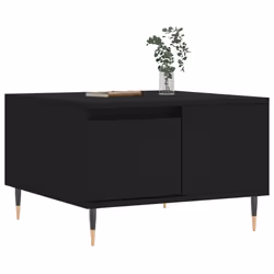 Tavolino da Salotto Nero 55x55x36,5 cm in Legno Multistratocod mxl 103090 - Vista aggiuntiva 3