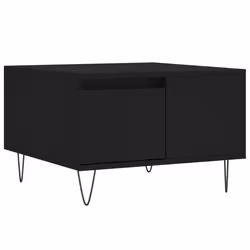 Tavolino da Salotto Nero 55x55x36,5 cm in Legno Multistratocod mxl 79062 - Vista aggiuntiva 2