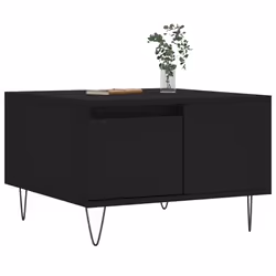 Tavolino da Salotto Nero 55x55x36,5 cm in Legno Multistratocod mxl 79062 - Vista aggiuntiva 3
