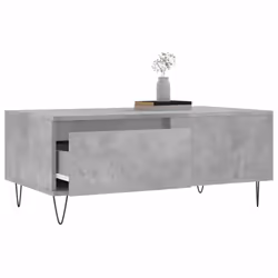 Tavolino Salotto Grigio Cemento 90x50x36,5 cm Legno Multistratocod mxl 128043 - Vista aggiuntiva 3