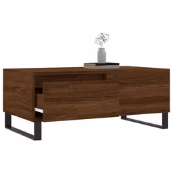 Tavolino da Salotto Rovere Marrone 90x50x36,5 cm in Multistratocod mxl 104886 - Vista aggiuntiva 3
