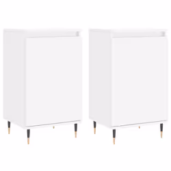 Credenze 2 pz Bianche 40x35x70 cm in Legno Multistratocod mxl 103384 - Vista aggiuntiva 2