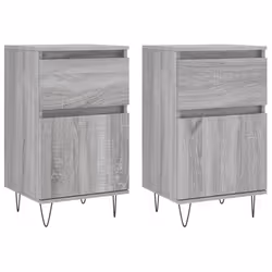 Credenze 2 pz Grigio Sonoma 40x35x70 cm in Legno Multistratocod mxl 128562 - Vista aggiuntiva 2