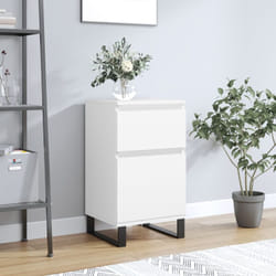vidaXL Credenza Bianca 40x35x70 cm in Legno Multistrato