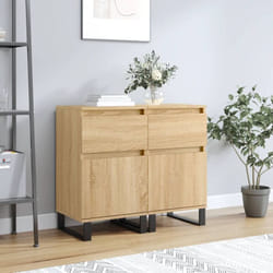 Vidaxl - Credenze 2 pz Rovere Sonoma 40x35x70 cm in Legno Multistrato
