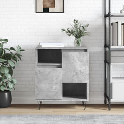 Credenza, Madia per salotto Grigio Cemento 60x35x70 cm in Legno Multistrato Vidaxl