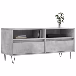 Mobile per TV Grigio Cemento 100x34,5x44,5 cm Legno Multistratocod mxl 80221 - Vista aggiuntiva 3