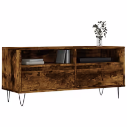 Mobile TV Rovere Fumo 100x34,5x44,5 cm in Legno Multistratocod mxl 104896 - Vista aggiuntiva 3