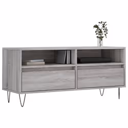 Mobile Porta TV Grigio Sonoma 100x34,5x44,5cm Legno Multistratocod mxl 80985 - Vista aggiuntiva 3