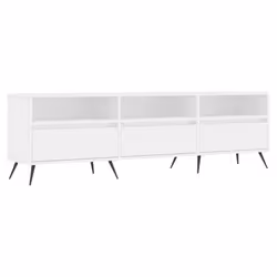 Mobile Porta TV Bianco 150x30x44,5 cm in Legno Multistratocod mxl 127070 - Vista aggiuntiva 2