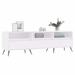 Mobile Porta TV Bianco 150x30x44,5 cm in Legno Multistratocod mxl 127070 - Vista aggiuntiva 3