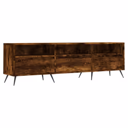 vidaXL Mobile Porta TV Rovere Fumo 150x30x44,5 cm in Legno Multistrato - Vista aggiuntiva 2