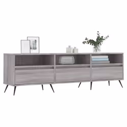 vidaXL Mobile Porta TV Grigio Sonoma 150x30x44,5 cm Legno Multistrato - Vista aggiuntiva 3