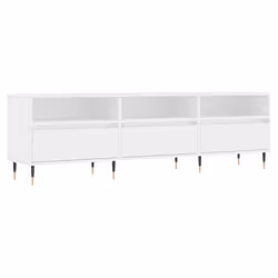 vidaXL Mobile Porta TV Bianco 150x30x44,5 cm in Legno Multistrato - Vista aggiuntiva 2