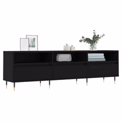 vidaXL Mobile Porta TV Nero 150x30x44,5 cm in Legno Multistrato - Vista aggiuntiva 3