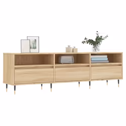 vidaXL Mobile Porta TV Rovere Sonoma 150x30x44,5 cm Legno Multistrato - Vista aggiuntiva 3