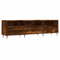 vidaXL Mobile Porta TV Rovere Fumo 150x30x44,5 cm in Legno Multistrato - Vista aggiuntiva 2