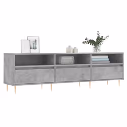 vidaXL Mobile TV Grigio Cemento 150x30x44,5 cm Legno Multistrato - Vista aggiuntiva 3