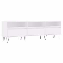 Mobile Porta TV Bianco 150x30x44,5 cm in Legno Multistratocod mxl 103667 - Vista aggiuntiva 2