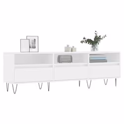 Mobile Porta TV Bianco 150x30x44,5 cm in Legno Multistratocod mxl 103667 - Vista aggiuntiva 3