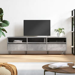 Mobile tv, Armadietti a per tv Grigio Cemento 150x30x44,5 cm Legno Multistrato Vidaxl