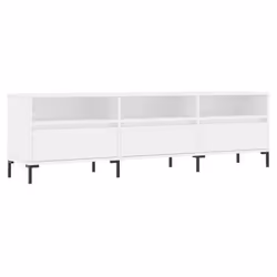 vidaXL Mobile Porta TV Bianco 150x30x44,5 cm in Legno Multistrato - Vista aggiuntiva 2