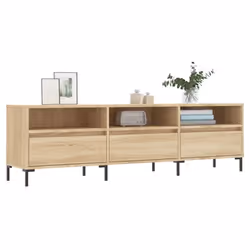 vidaXL Mobile Porta TV Rovere Sonoma 150x30x44,5 cm Legno Multistrato - Vista aggiuntiva 3
