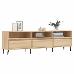 vidaXL Mobile Porta TV Rovere Sonoma 150x30x44,5 cm Legno Multistrato - Vista aggiuntiva 3