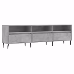 Mobile TV Grigio Cemento 150x30x44,5 cm Legno Multistratocod mxl 87822 - Vista aggiuntiva 2